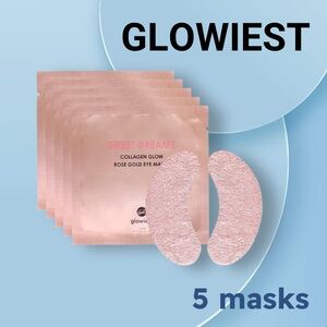 🆕📦*BNIB* GLOWIEST | 5x | Sweet Dreams Collagen Glow Rose Gold Eye Masks